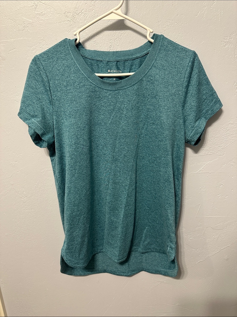 Athleta Teal Heather Uptempo Tee